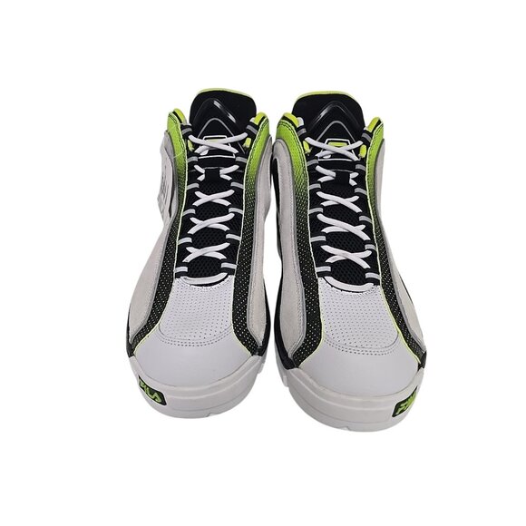 Fila Men's Grant Hill 2 1BM0887-116 Basketball Shoe White Black Lime Size 12M - Picture 6 of 7